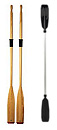 Oars are available in various lengths, Kayak paddles
